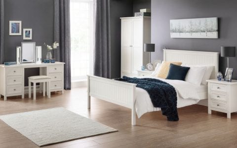 The Penzance Bedframe In Surf White-0