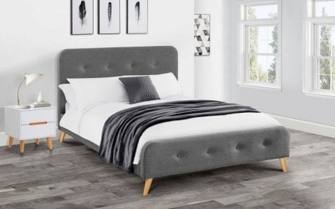 Retro Mid grey Bedframe -0