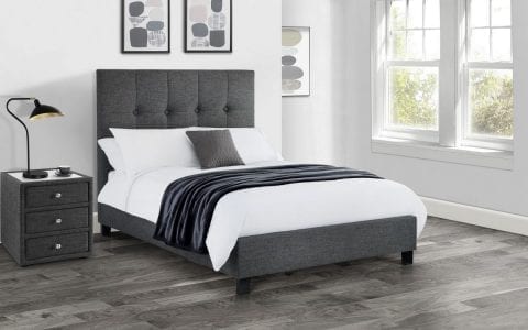 SOR High headboard bedframe in grey slate -0