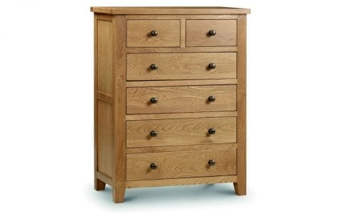 Lola Oak 4+2 Drawer Chest -0