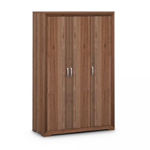 Buckingham 3 Door Walnut Finish Wardrobe -0