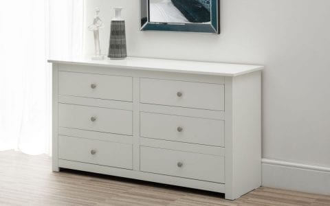 Radley 6 Drawer Chest in White -0