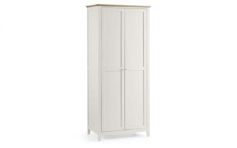 Salerno Cream and Oak 2 Door Robe -0