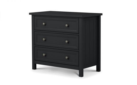 Penzance 3 Drawer Chest- Charcoal Grey