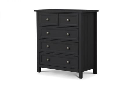 Penzance 3+2 Drawer Chest- Charcoal Grey
