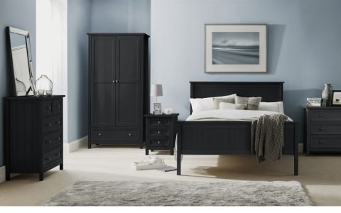 The Penzance Bedframe In Charcoal Grey