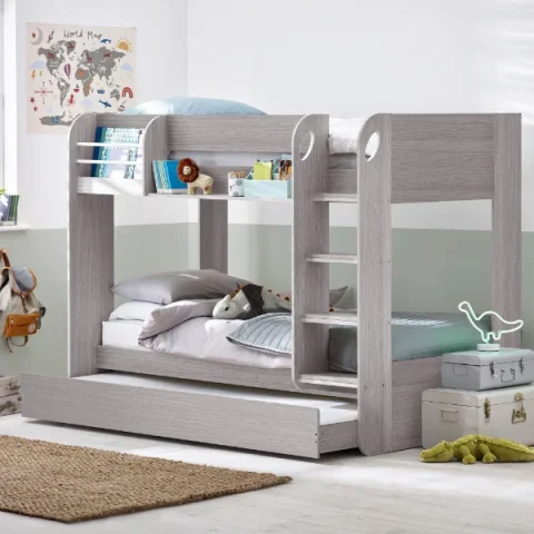 Mars Bunk Bed & Underbed- grey oak