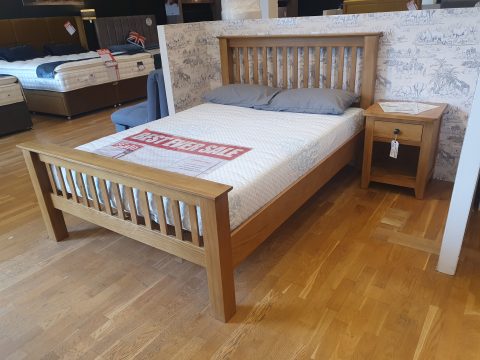 LOLA OAK CHUNKY BEDFRAME