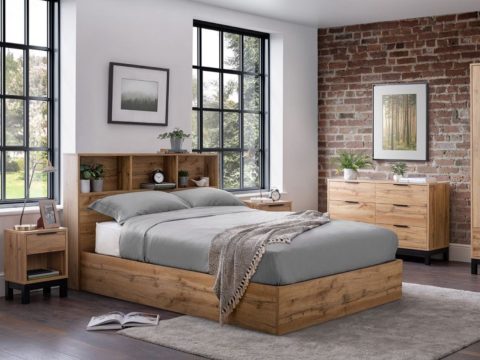 Bali Bookcase Wooden Ottoman Bedframe