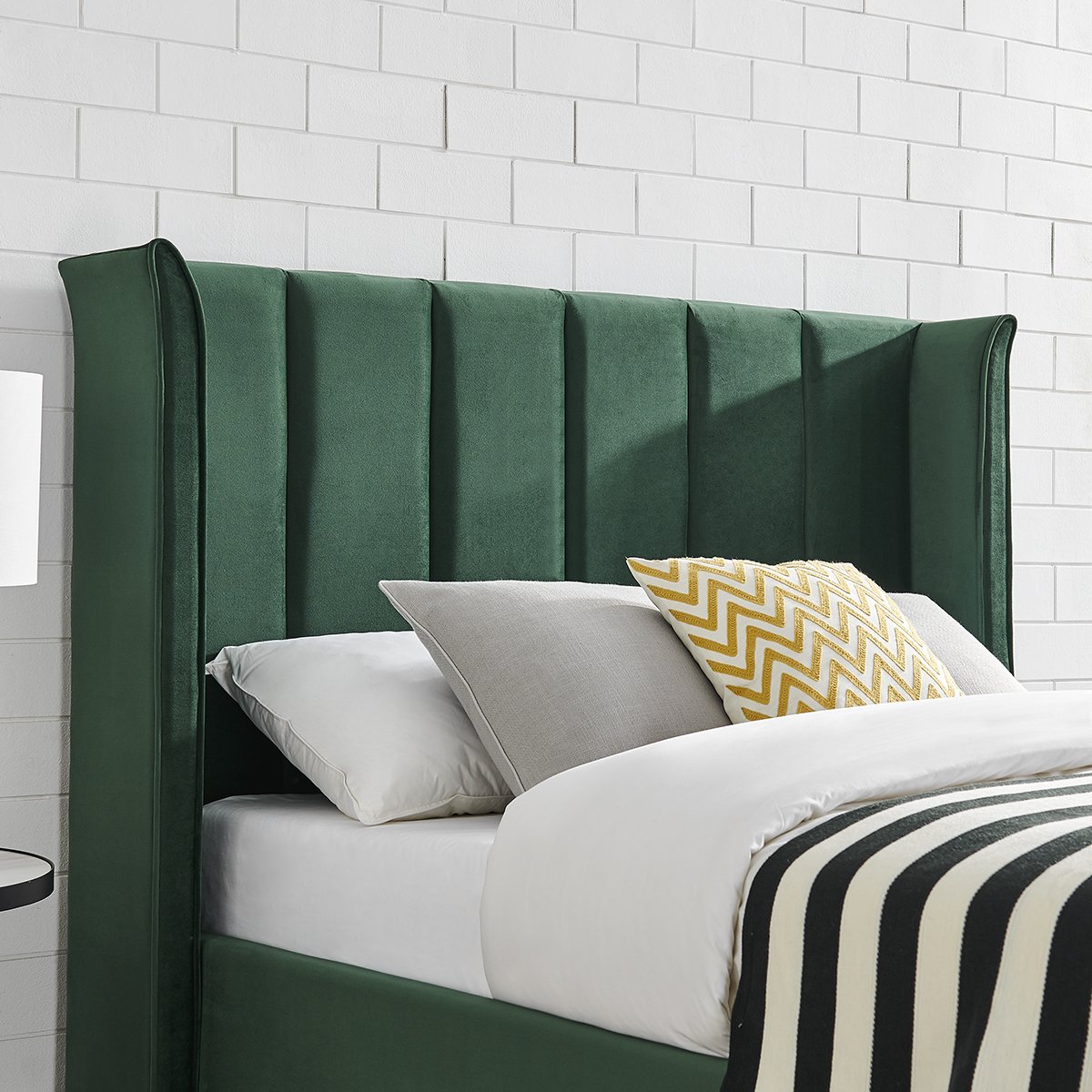 Polly Ottoman Bedframe - Green