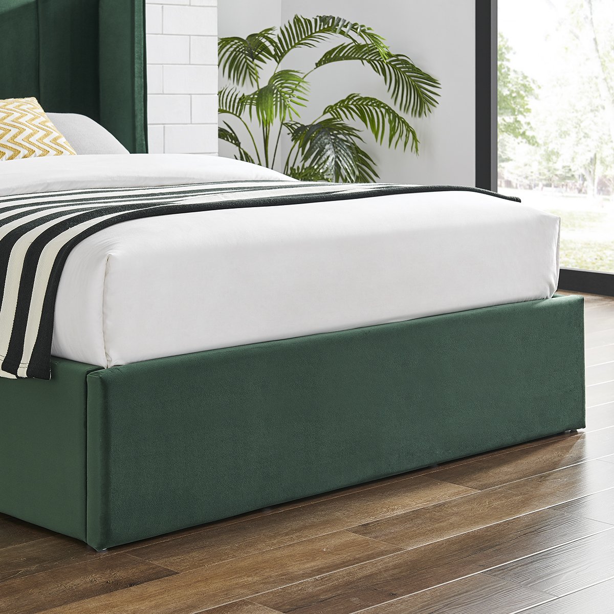 Polly Ottoman Bedframe - Green