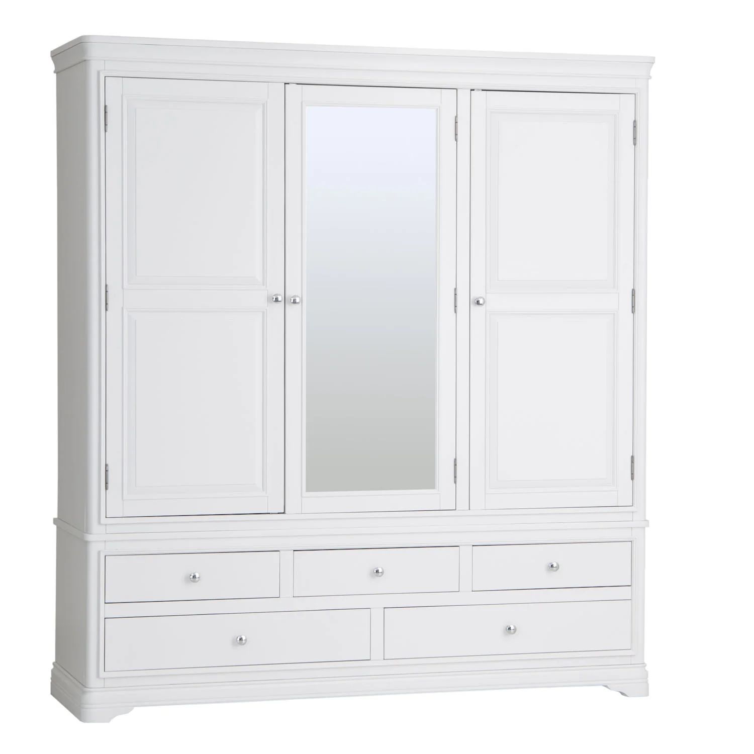 Somerton 3 door wardrobe white