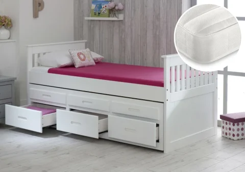 Captains Bed - Underbed and storage