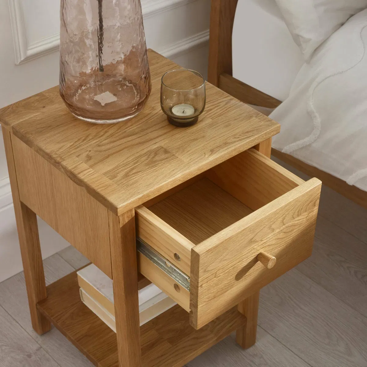 Cox Petite Oak Bedside