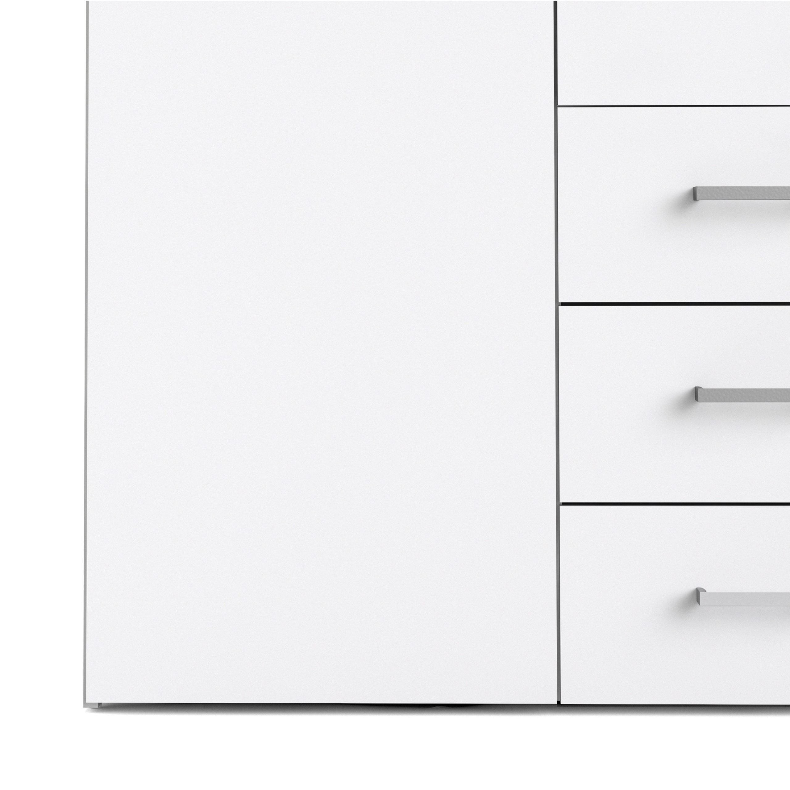 Lucy 4 door wardrobe - white