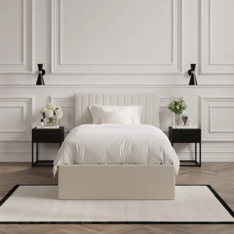 Berlin Single Velvet Ottoman