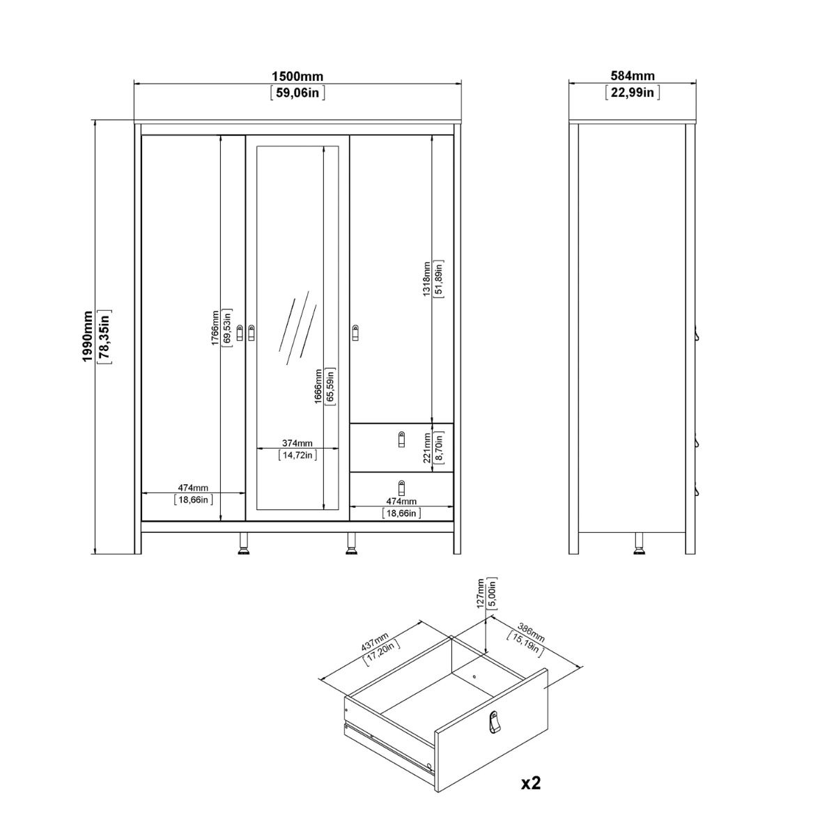Jackson Sliding Wardrobe