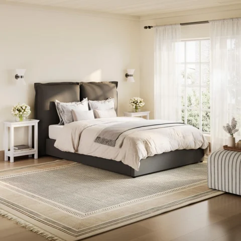 Sunday Fabric Pillow Bedframe