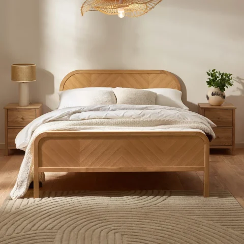 Milo Oak Wooden Bedframe