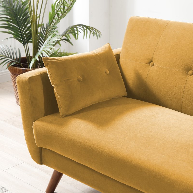 Oslo Gold Velvet Sofa bed
