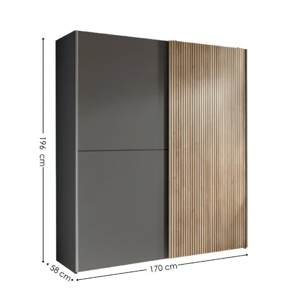 BERNO 2 DOOR SLIDING WARDROBE