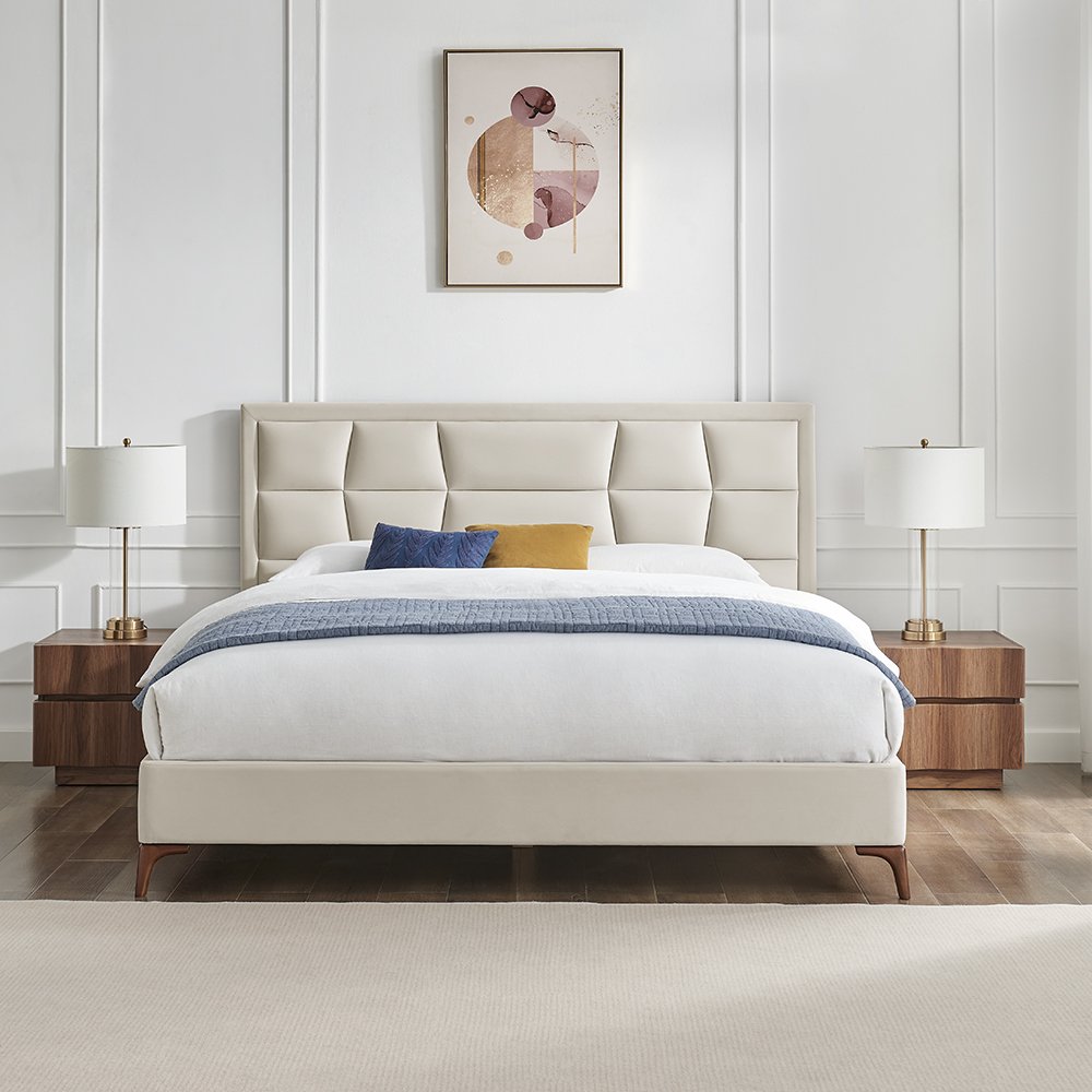 Electra Natural Fabric Bedframe
