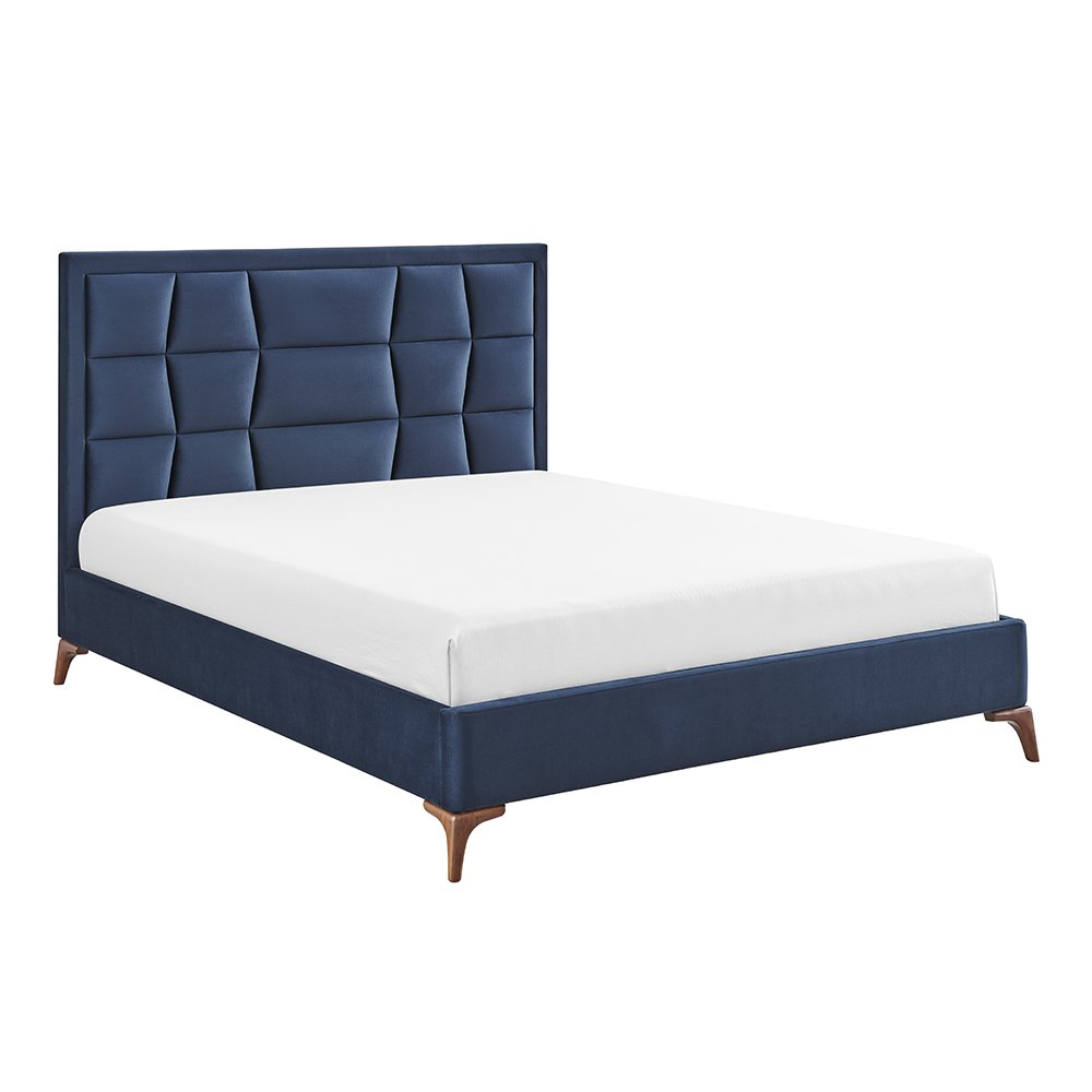 Electra Navy Fabric Bedframe