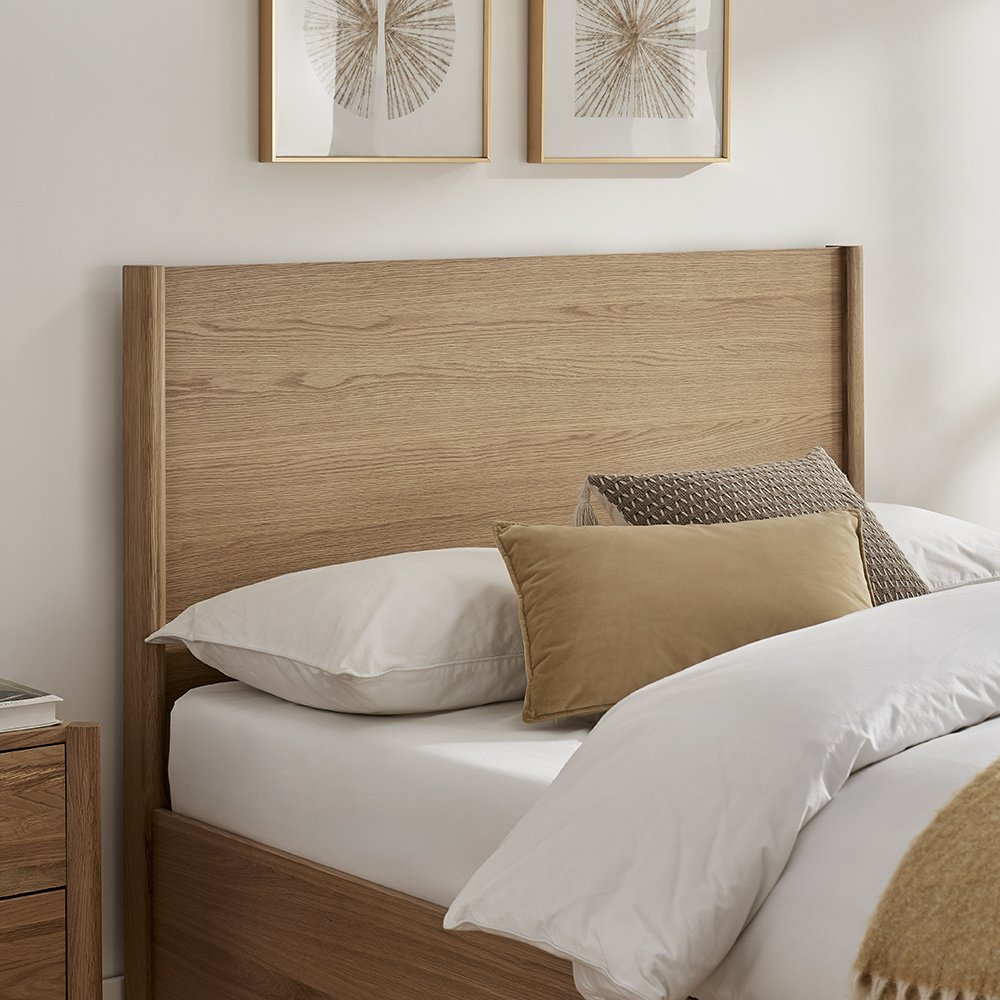 Jasmine Wooden Oak Ottoman Bedframe