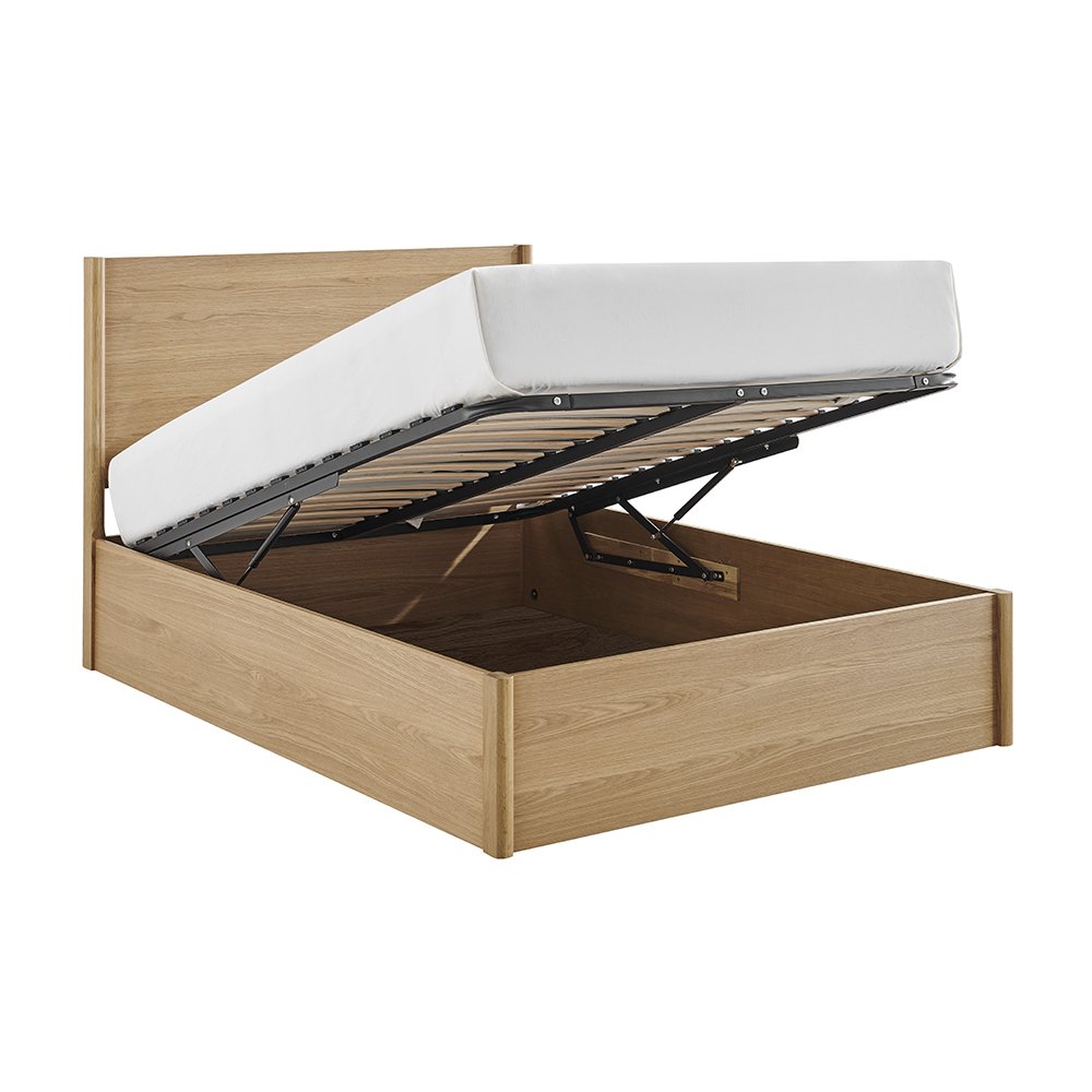 Jasmine Wooden Oak Ottoman Bedframe