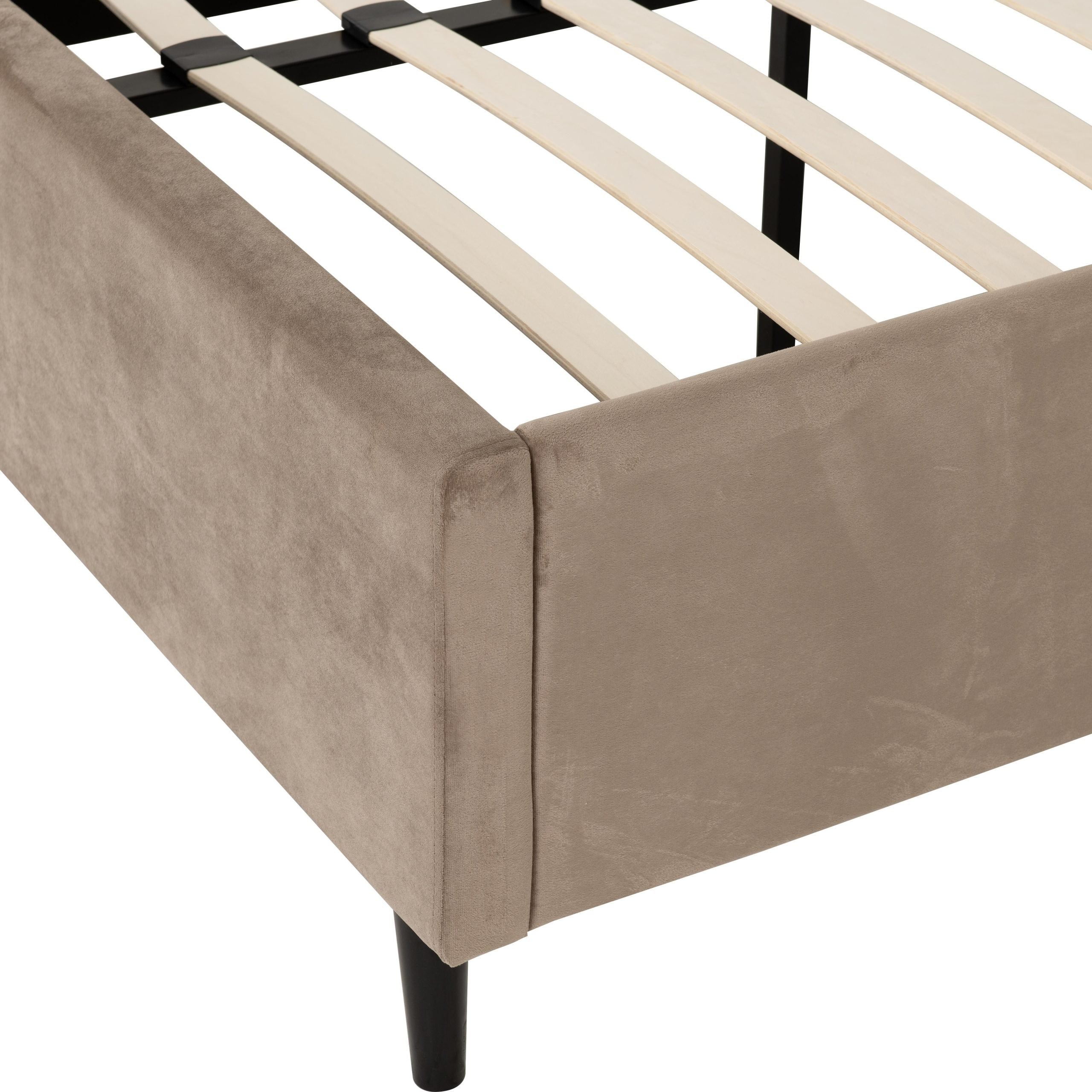 Maine Mink Fabric Bed Frame
