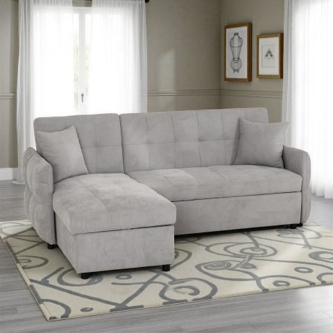 Chelsea Corner Sofa Bed - grey