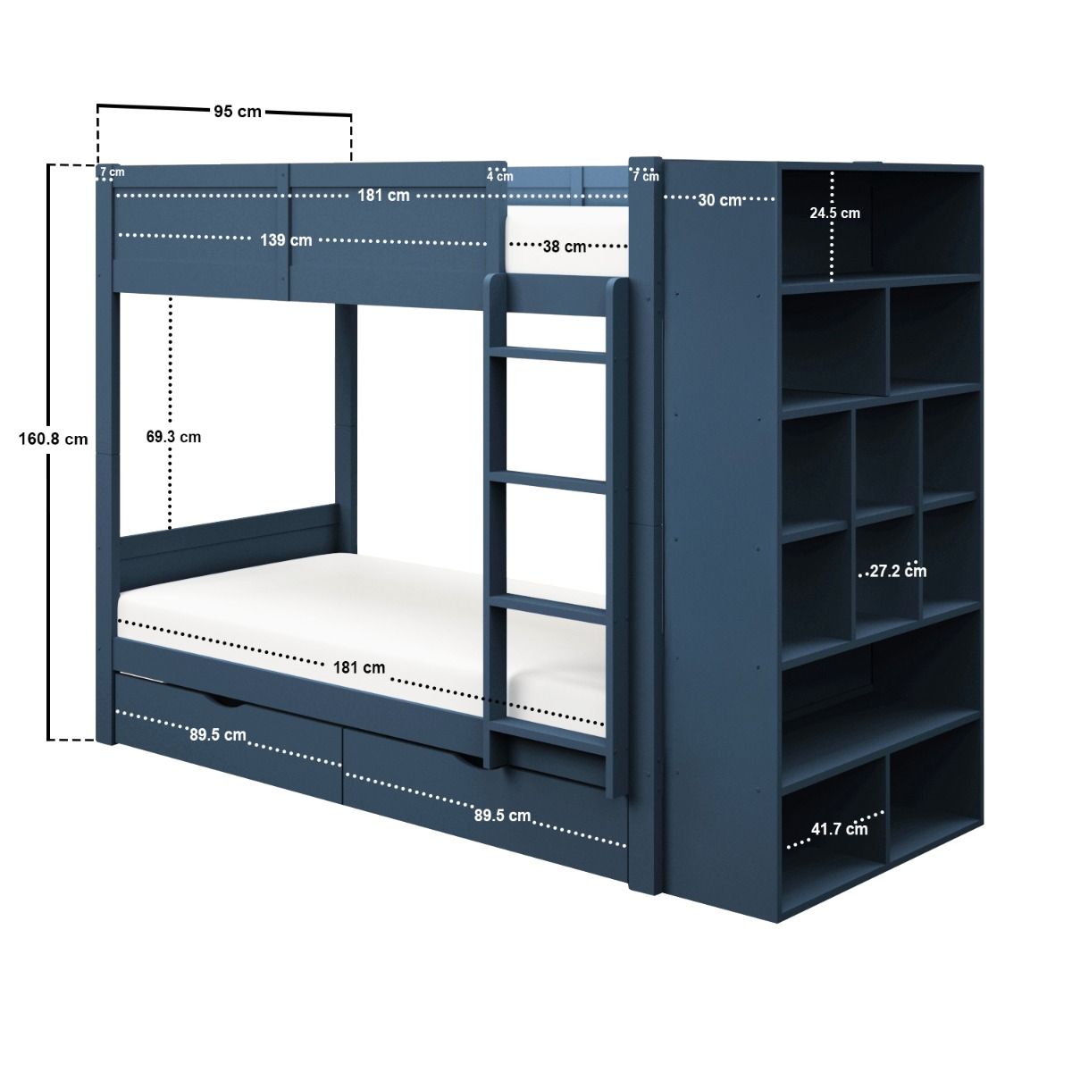 Ruby Blue Bunk Bed