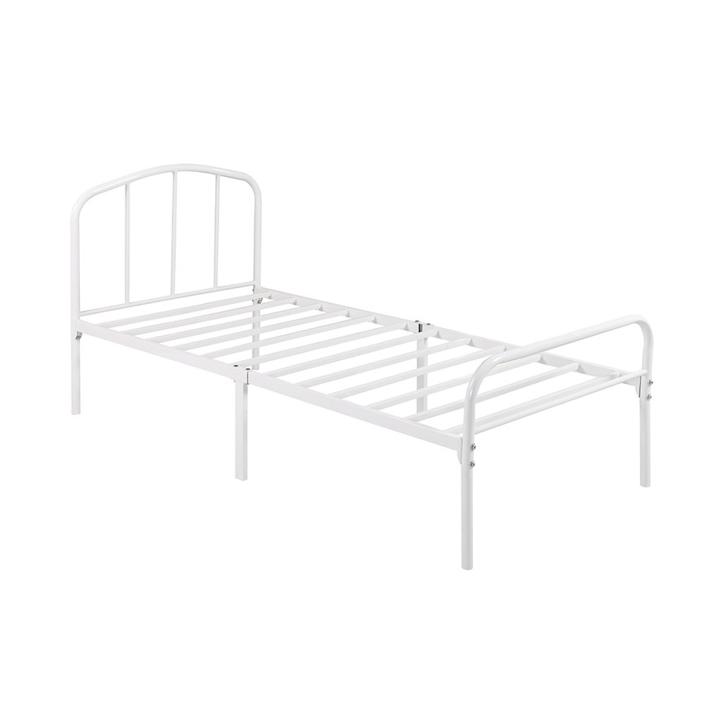 Milton 3'0 White Metal Bed frame