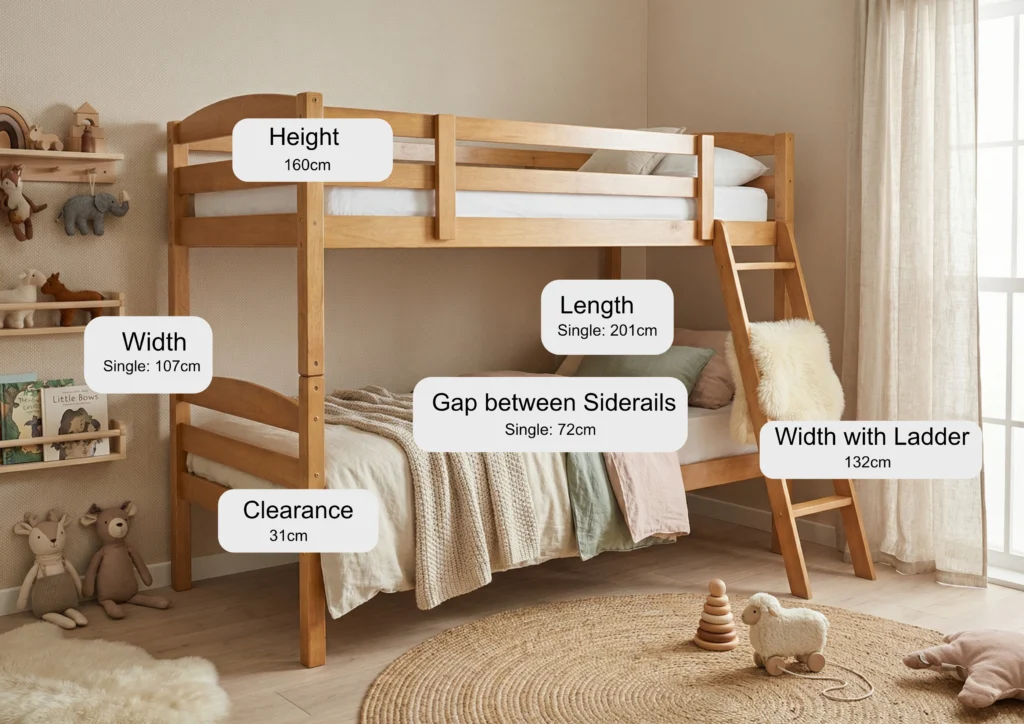 Modern Bunk Bed Frame