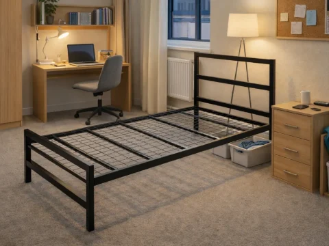 Block Black Metal Bed Frame
