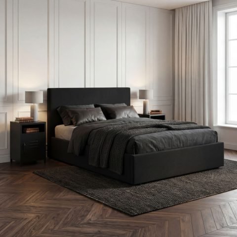 Wilder Black Ottoman Bed Frame