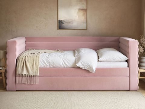 Yumma Pink Fabric Day Bed