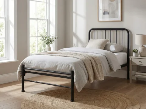 Buster Black Metal Bed frame