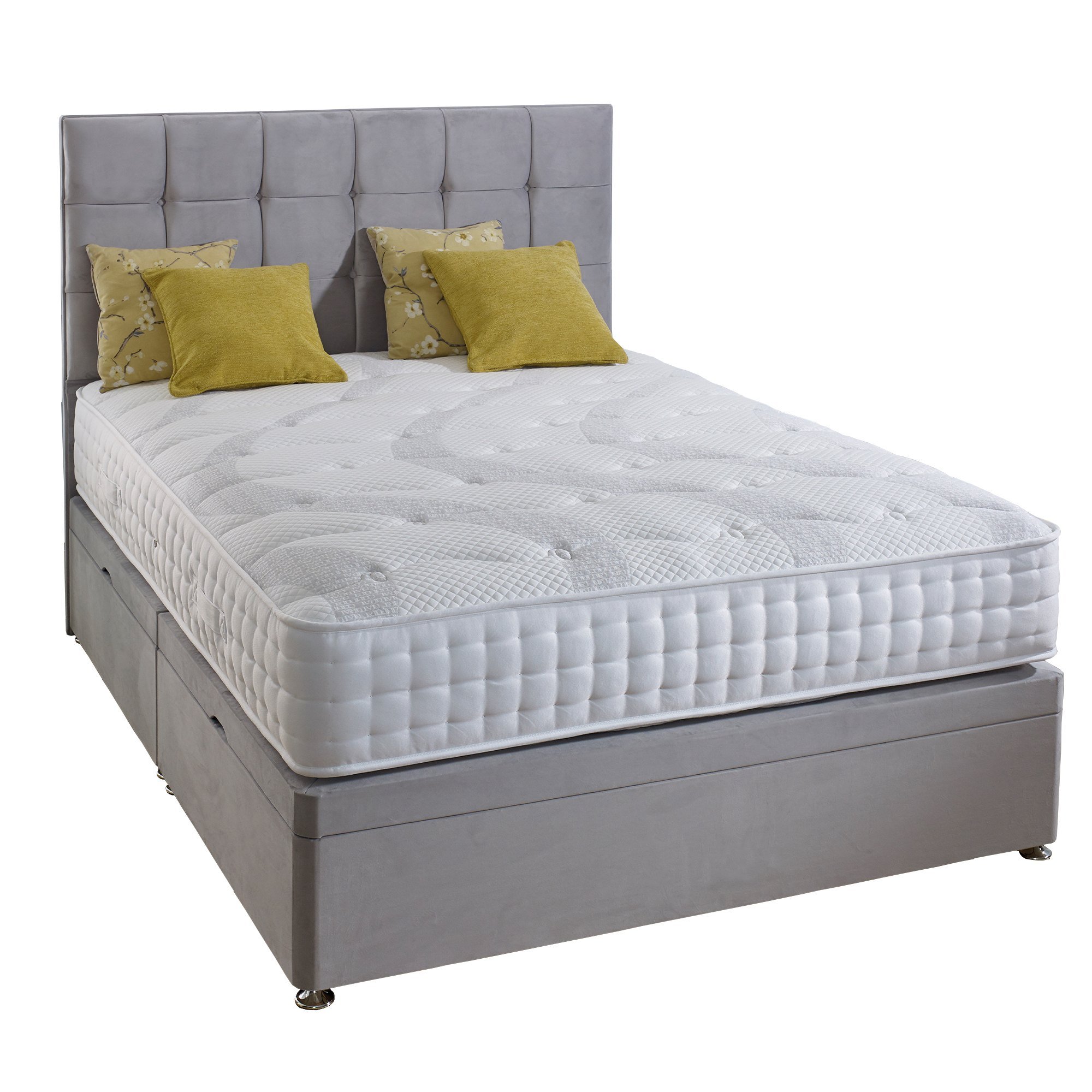 Ottoman Divan Bed Base - side lift storage