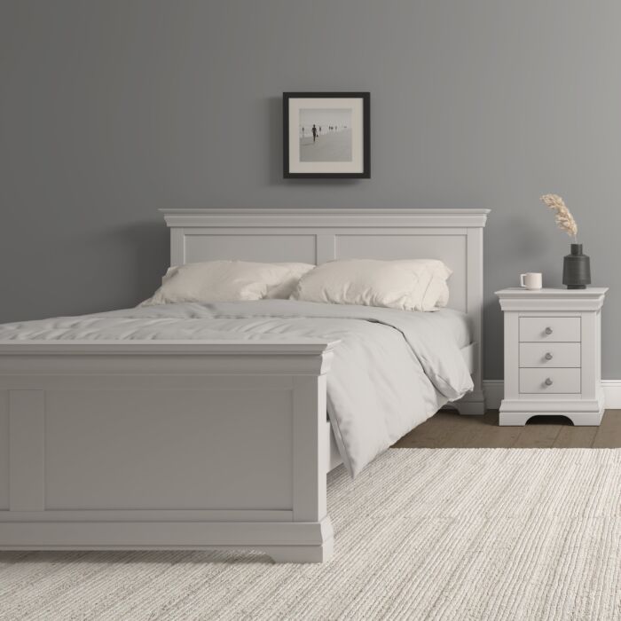 Bordeaux White Bed Frame